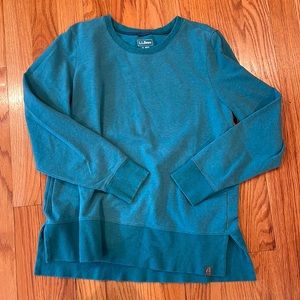 LL Bean sweatshirt teal